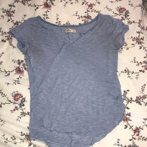 Blue & White Striped Hollister Tshirt